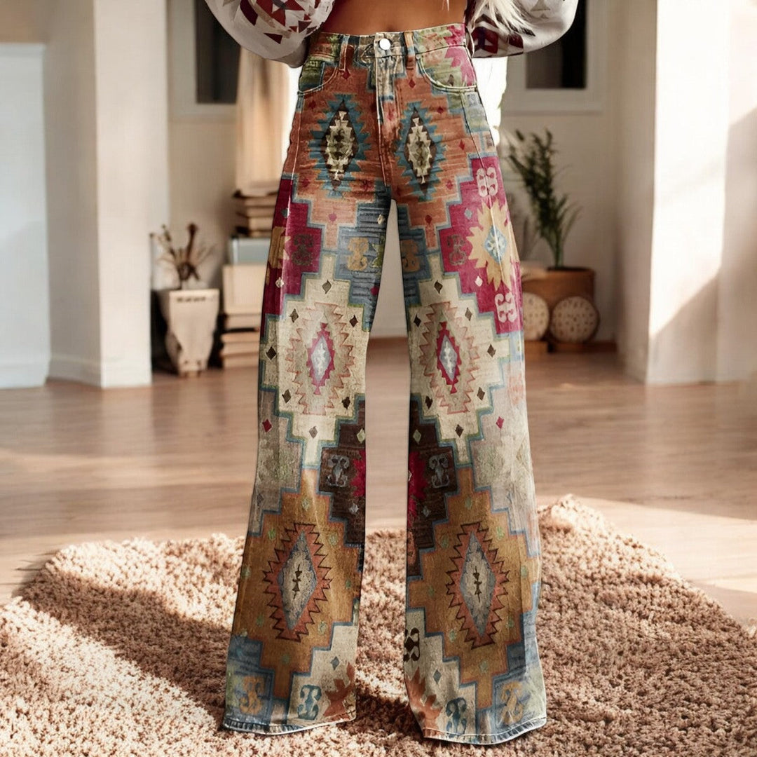 HANNAH Chic™ Trousers – Elegant Bohemian Comfort with Timeless Style